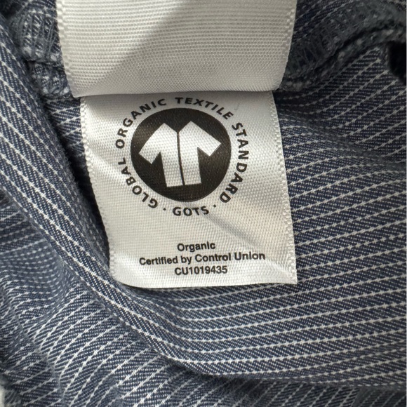 Everlane The Easy Pant Size Medium Organic Cotton Twill Coastal Denim Stripe - Picture 11 of 16